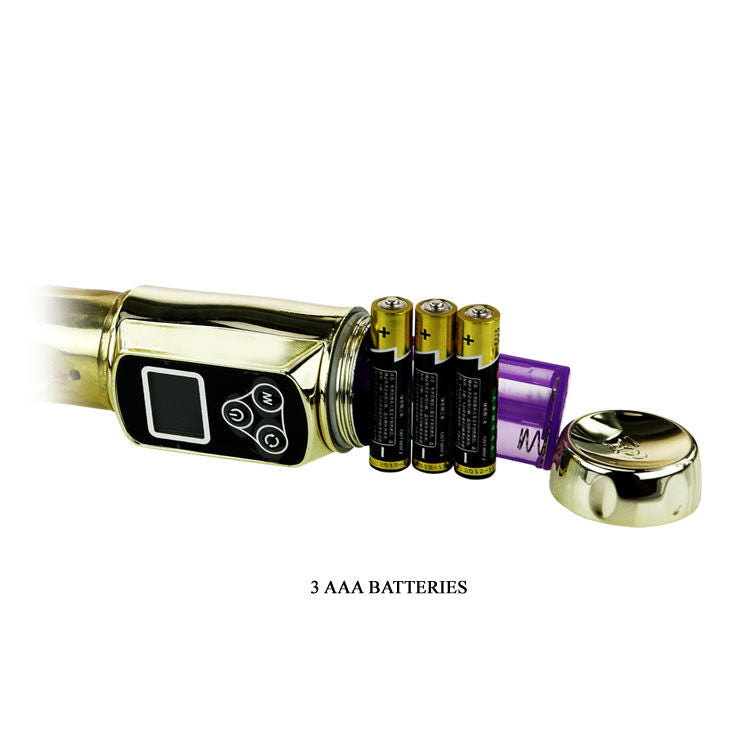 Enjoy double rotation and 5 vibration modes with Baile Rabbit Vibrator Passion Gold. Waterproof, phthalate-free. Ships UK & EU. Order now!888
