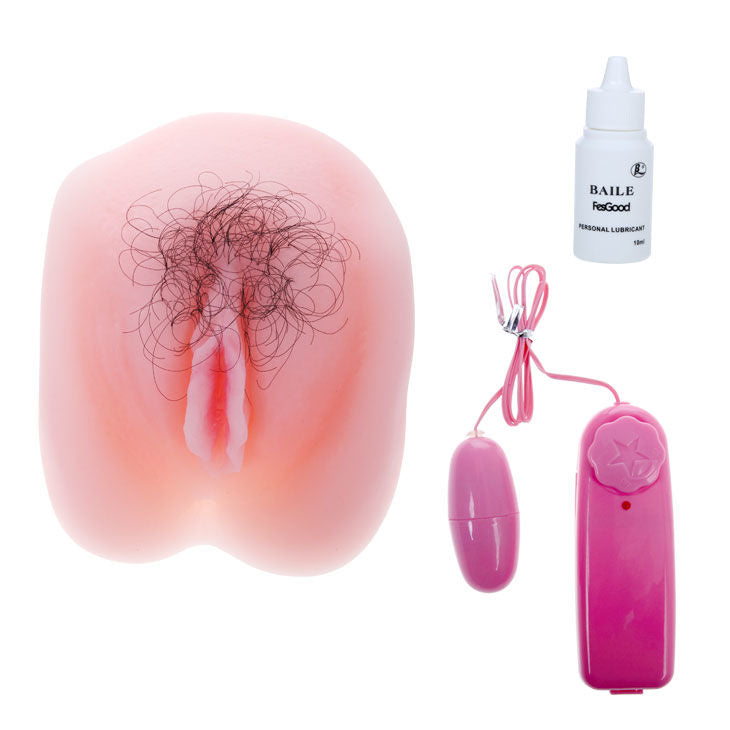 Experience realistic penetration with Baile Magic Flesh Vibration Pussy. Dual-entry, stretchable, vibrating, and made from soft-touch cyberskin silicone.8