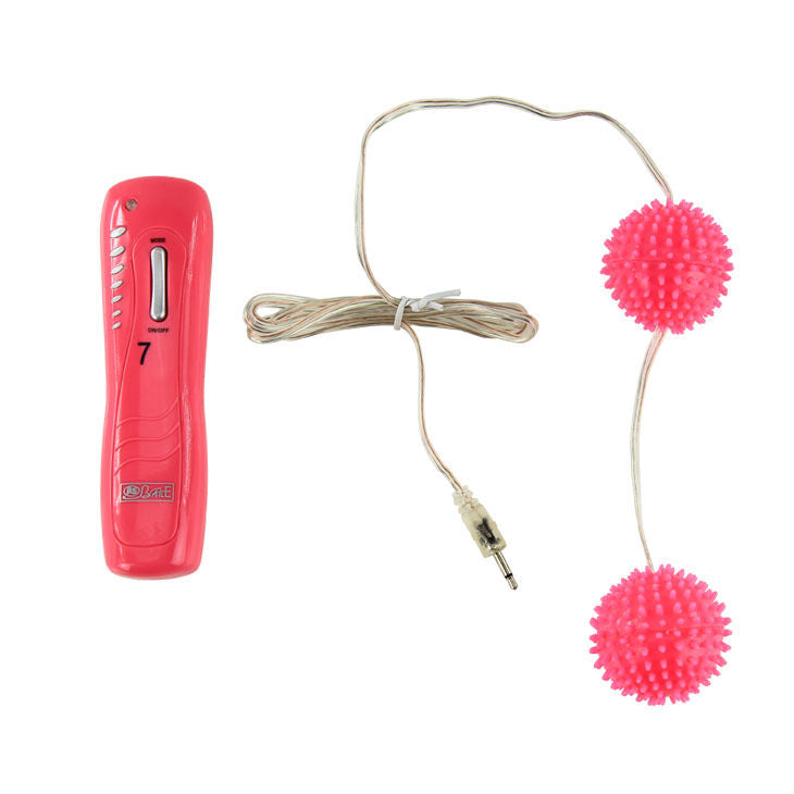 Experience dual stimulation with Baile Chinese Balls Vibration Functions 7 vibration modes and wired remote. Ships UK & EU. Buy now for intense pleasure!4