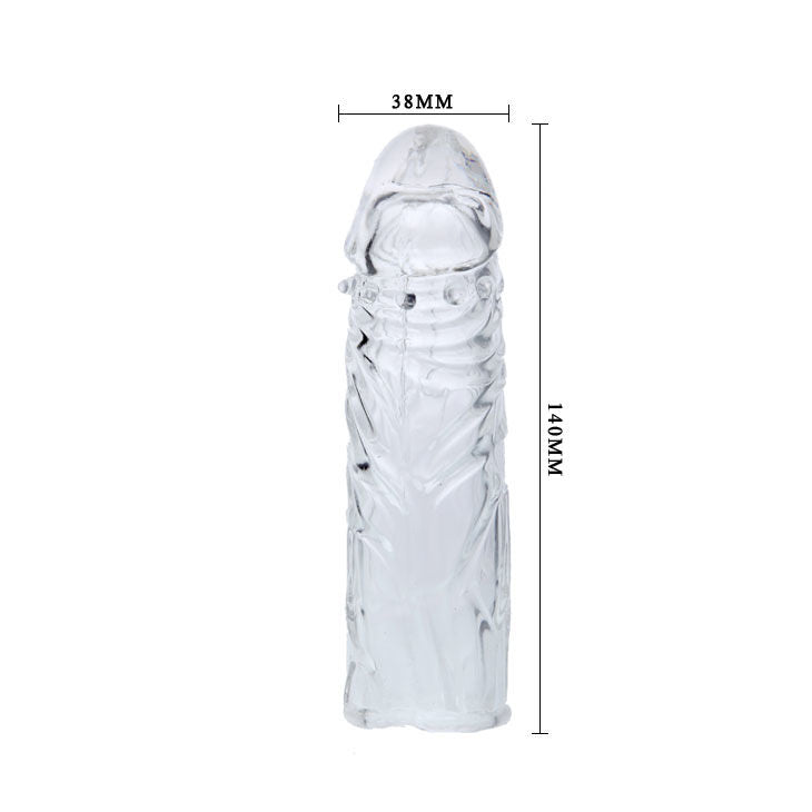 Increase thickness and length with Baile Penis Enlarger Sleeve. Soft, grooved, ribbed design. Ships UK & EU. Order now for enhanced pleasure!6