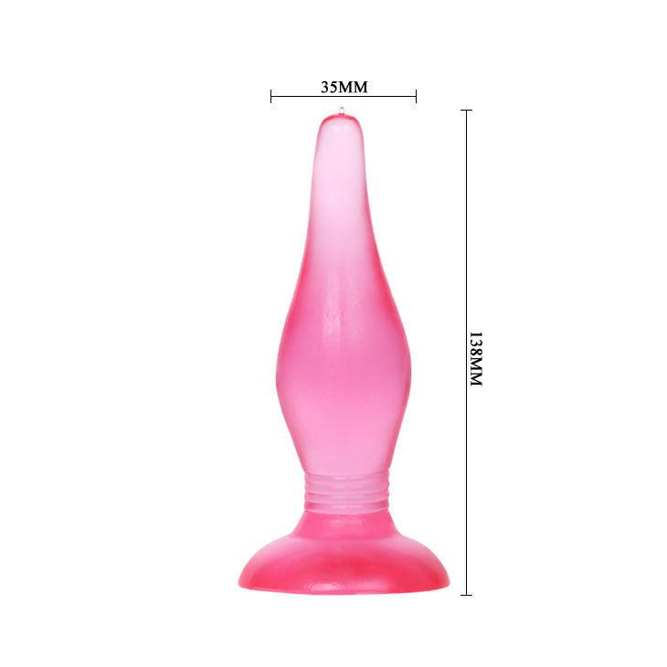 Discover gentle anal play with Baile Soft Anal Plug. Gelatin, conical, suction base. Ships UK & EU. Order now for safe, comfortable pleasure!33