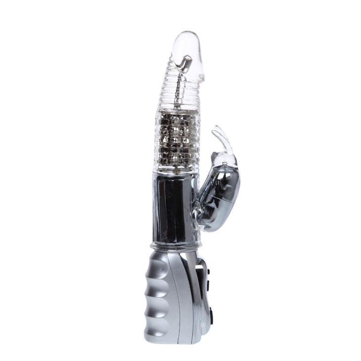Baile Transparent Rotator Vibrator features 28 combinations of vibration and rotation, rotating beads, clitoral stimulator, and soft TPR for ultimate pleasure2