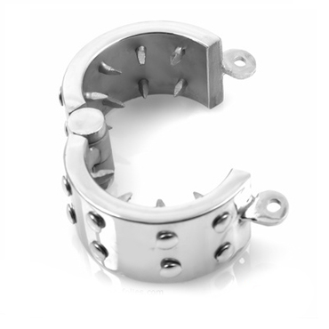 METAL HARD - Steel Anti – Erection Chastity Ring by DelighToys