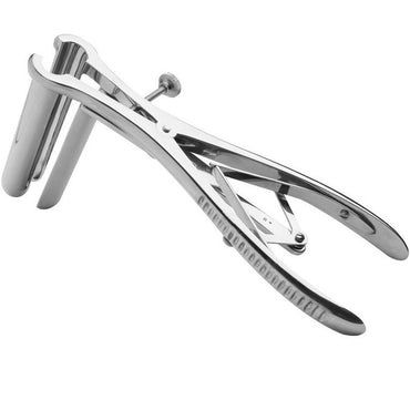 Metal Hard Triple Anal Speculum – Adjustable Surgical Steel – Anal Training & Dilators – product photo 2