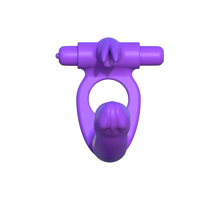 DelighToys - Silicone Double Penetrator Vibrating Ring