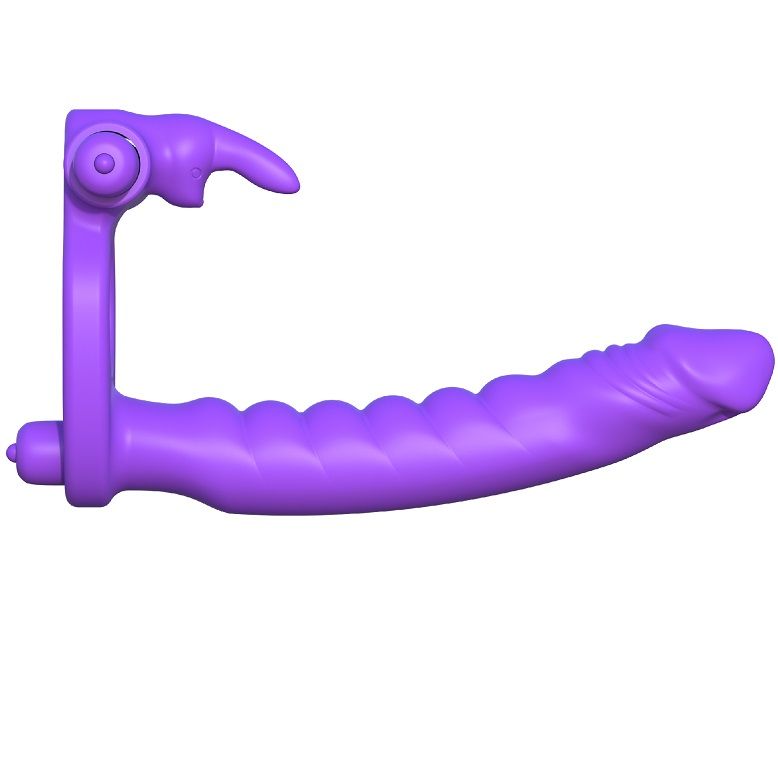 DelighToys - Silicone Double Penetrator Vibrating Ring