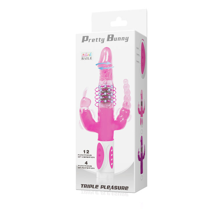 BAILE - DelighToys Baile Pretty Bunny Triple Vibrator Rotation