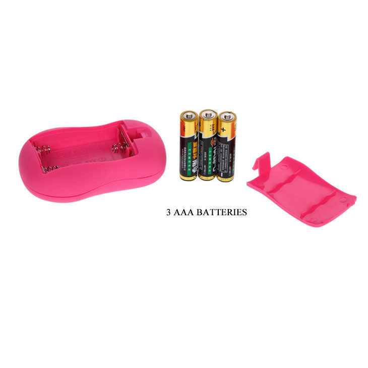 The image shows two pink nipple suckers with black accents and adjustable settings. Each sucker has a mini motor and a string attached for use, displayed alongside a small, silver adjustable speed regulator. Stimulate with Baile Nipple Sucker Set. Two pumps, 6 vibration modes, adjustable suction. Ships UK & EU. Order now for intense nipple pleasure!66