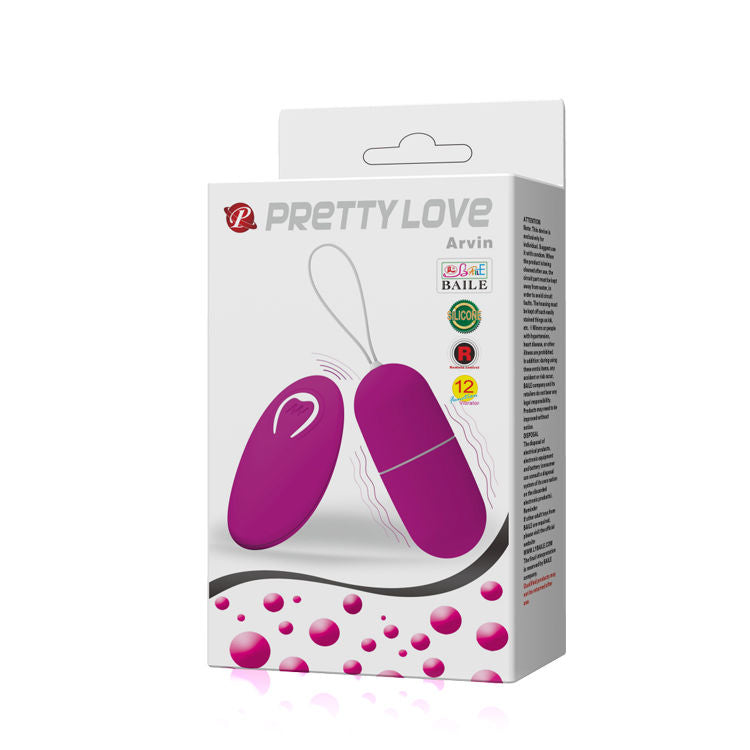 PRETTY LOVE - Vibrating Egg Arvin Remote Control 12V by DelighToys