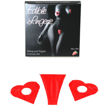 SECRETPLAY - DelighToys Secretplay Edible Strawberry Thong and Nipples Cover