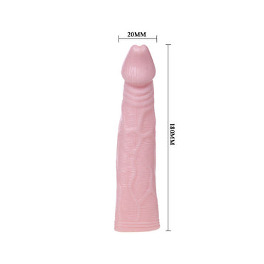 Add 33% more length with Baile Vibrating Dildo Extension featuring a vibrating tip. Ships UK & EU. Order now to enhance size and sensation!2