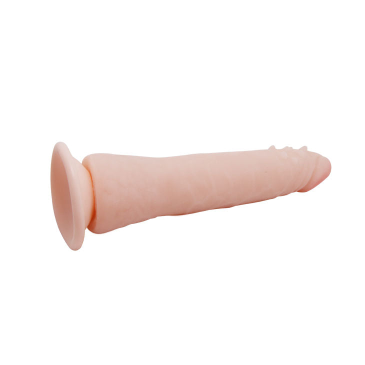 Enjoy deep pleasure with Baile TPR Realistic Dildo featuring flexible vertebrate design. Shower-safe and hygienic. Ships UK & EU. Order now!5