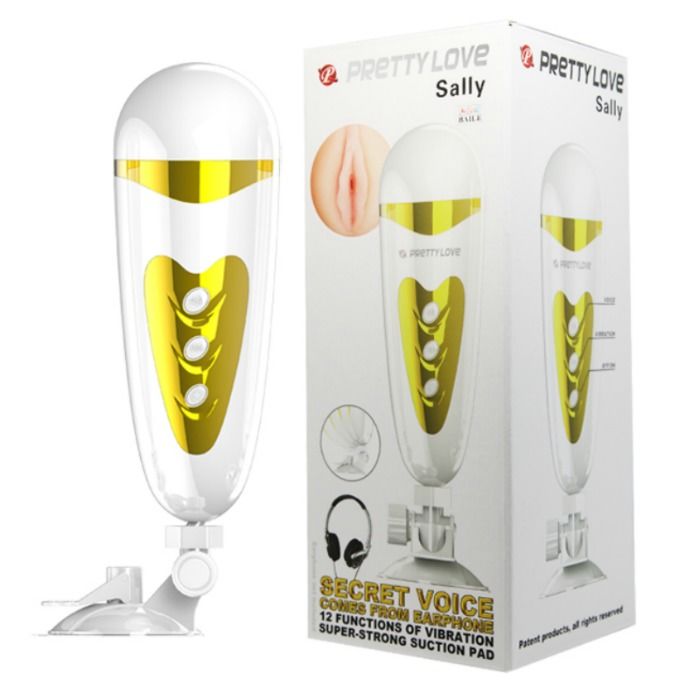 PRETTY LOVE - Male Masturbator Vibration and Sound Sally by DelighToys