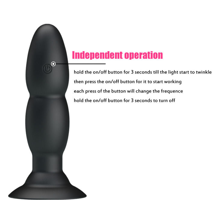 PRETTY LOVE - Remote Controlled Plug Vibrator Rotation