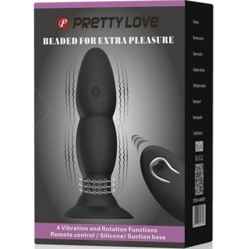 PRETTY LOVE - Remote Controlled Plug Vibrator Rotation