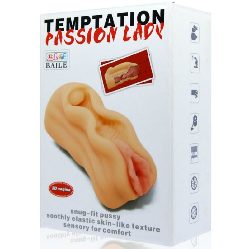 Baile Mini Vagina Masturbator features vaginal lips, clitoris detail, and a textured tunnel. Realistic feel, easy to clean, and perfect for discreet pleasure.5
