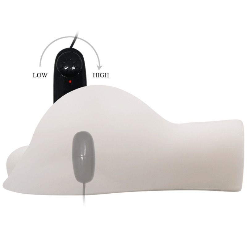 Experience intense pleasure with the Baile Bigger Man Masturbator Vibration. Realistic male butt design, anal opening, vibrating bullet, and remote control for heightened sensations8