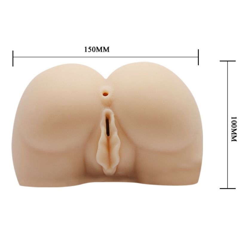 Experience lifelike pleasure with Baile's Realistic Vagina and Anus. Dual entry, vibrating bullets, voice system, and a textured interior for ultimate stimulation.6