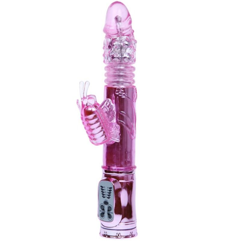 BAILE - Rechargeable Vibrator Rotating and Throbbing Butterfly Stimula