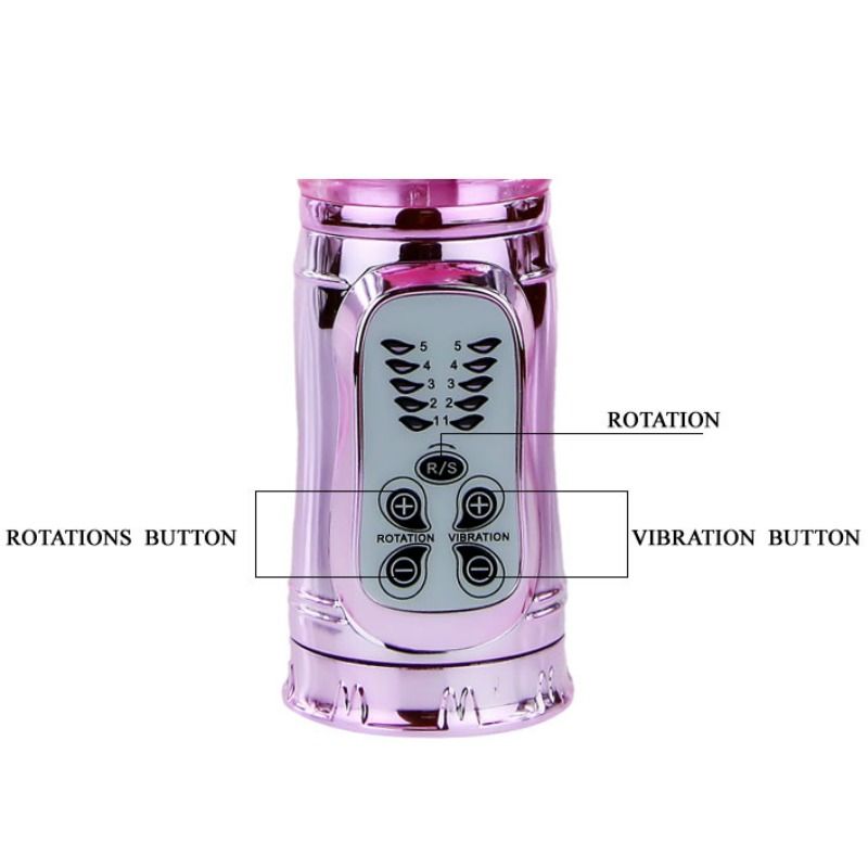 BAILE - Rechargeable Vibrator Rotating and Throbbing Butterfly Stimula