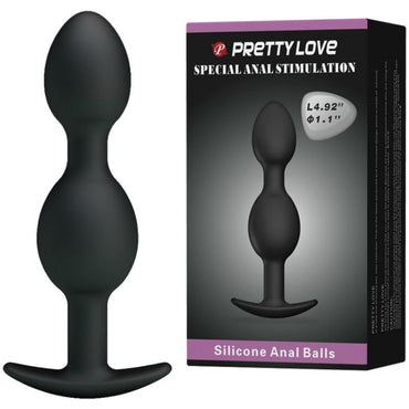 Pretty Love Silicone Weighted Anal Beads 12.5cm – Anal Beads – product photo 2