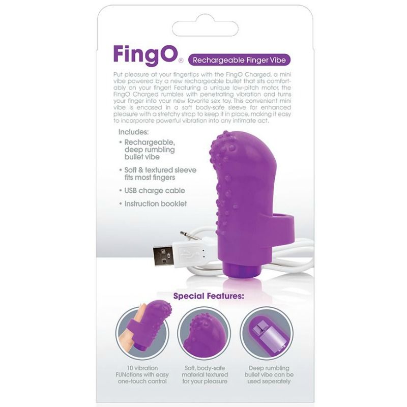 SCREAMING O - Rechargeable Thimble Fing O Lilac by DelighToys