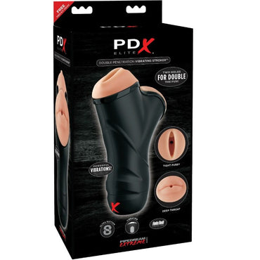 DelighToys - Pdx Elite – Dual Stimulation Vibrating Stroker