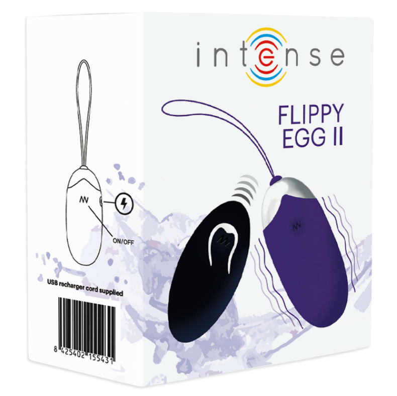 Intense - Flippy Ii Vibrating Egg With Remote Control Purple