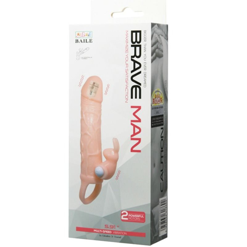 Baile Penis Cover Rabbit Clit Massager - Clitoral Vibrator Sleeve UK & EU9