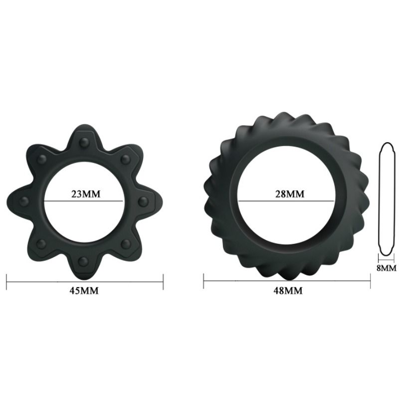 Delay ejaculation and enhance orgasms with Baile Flowering Silicone Penis Rings. Waterproof set with storage bag. Ships UK & EU. Order now!6