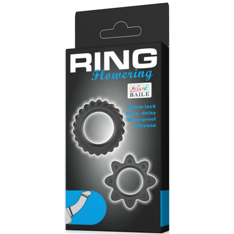 Delay ejaculation and enhance orgasms with Baile Flowering Silicone Penis Rings. Waterproof set with storage bag. Ships UK & EU. Order now!777