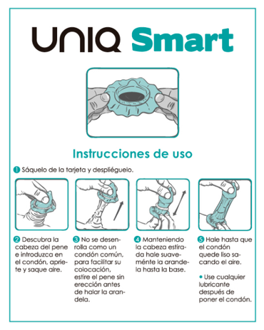 Uniq Smart Non-Latex Pre-Erection Condoms – 3 Pack – Condoms – product photo 2