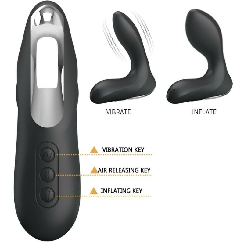 PRETTY LOVE - Leonard Inflatable Prostatic Massager Vibration by DelighT