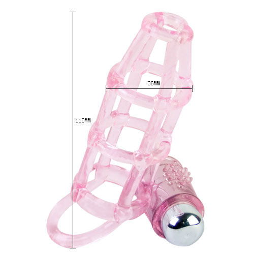 Enhance erections and pleasure with the Baile Silicone Vibrating Penis Cover. Stretchy rings, 10 vibration modes, and clitoral stimulation for intensified satisfaction.1