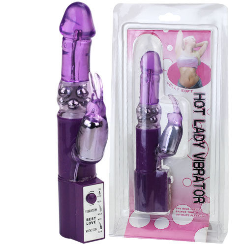 Experience dual stimulation with Baile Hot Lady Rabbit Vibrator. Rotating shaft and bunny stimulator, phthalate-free. Ships UK & EU. Order now!5