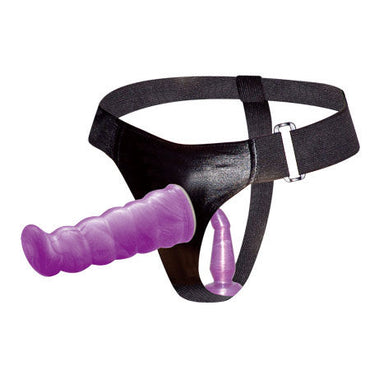 Enjoy dual penetration with Baile Anal Vaginal Harness Gpoint. Soft TPR, adjustable straps, and removable dildos. Ships UK & EU. Order now!1