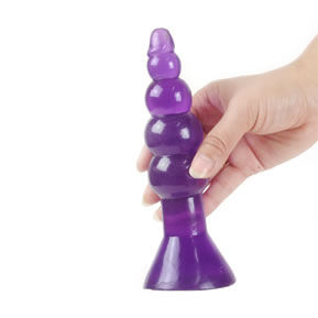 Comfortable Baile Climax Happens Anal Plug with wavy design and suction cup. Perfect for beginners. Ships UK & EU. Buy now for new anal pleasure!3