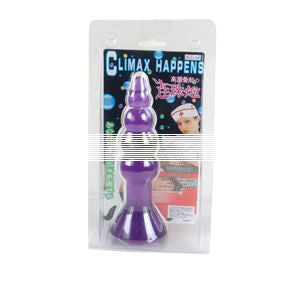 Comfortable Baile Climax Happens Anal Plug with wavy design and suction cup. Perfect for beginners. Ships UK & EU. Buy now for new anal pleasure!4