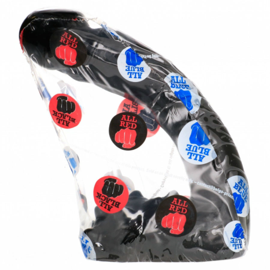 Enjoy slim, sleek pleasure with the All Black Dildo Tall Slim. Textured balls add stimulation. Body-safe, suitable for all users, and compatible with any lubricant.3