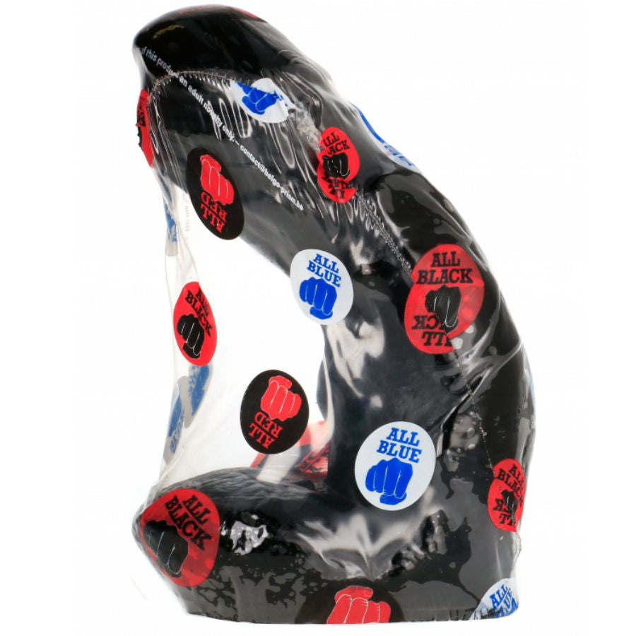 Enjoy lifelike sensations with the All Black Dildo Realistic Jerked. Compact, smooth, and body-safe, perfect for beginners. Compatible with water and silicone lubricants.3