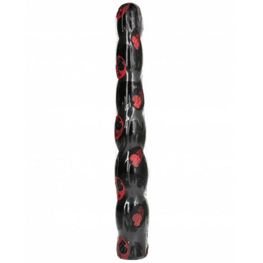 Enjoy intense pleasure with the All Black Rippled Anal Dildo. Its 32 cm rippled design offers deep, soft stimulation. Body-safe and compatible with all lubricants.2