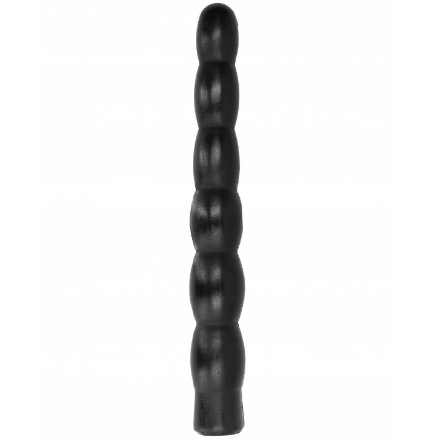 Enjoy intense pleasure with the All Black Rippled Anal Dildo. Its 32 cm rippled design offers deep, soft stimulation. Body-safe and compatible with all lubricants.3
