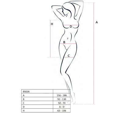 Passion Woman BS026 Fishnet Dress-Style Bodystocking – Bodysuits – product photo 2