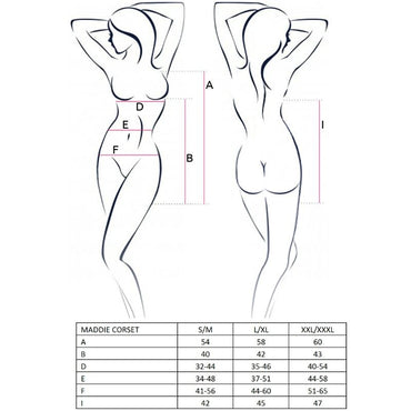 Passion Maddie Corset with Matching Thong – Corsets & Bustiers – S/M – product photo 2