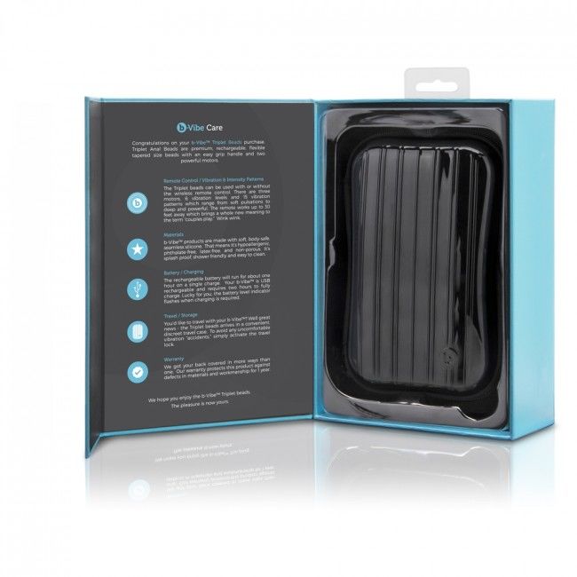 B-Vibe Remote Control Beads Anal Plug offer 6 intensities, 15 vibration modes, dual motors, and remote control for deep, flexible, and powerful anal pleasure.14