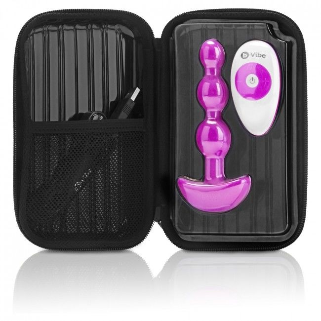 B-Vibe Remote Control Beads Anal Plug offer 6 intensities, 15 vibration modes, dual motors, and remote control for deep, flexible, and powerful anal pleasure.12