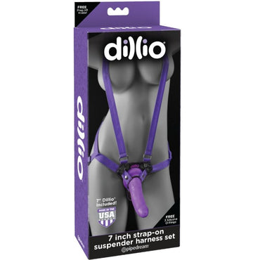 Dillio - 7 Inch Strap-On Suspender Harness Set