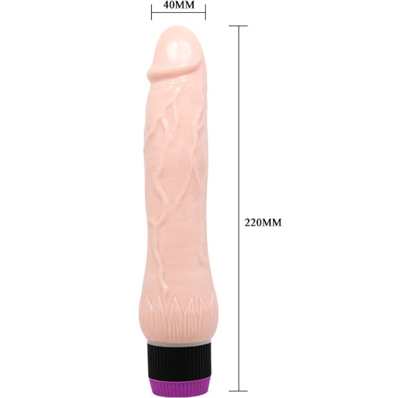 Experience ultimate pleasure with Baile Realistic Vibrator Wide Base. Ultra-soft TPR, powerful vibrations, lifelike design, and easy controls. Perfect for all-night fun.3