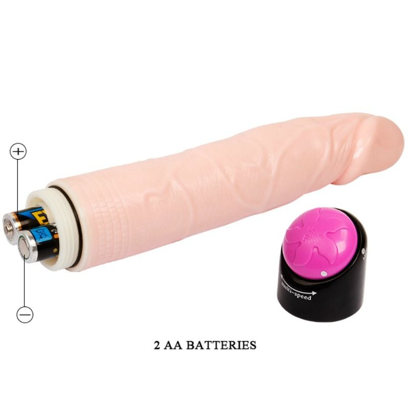 Enjoy lifelike pleasure with Baile Rotating Dildo Vibrator. PVC design with rotation and vibration. Ships UK & EU. Order now for ultimate satisfaction!5