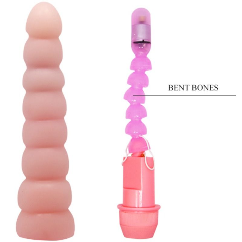Enjoy deep anal pleasure with Baile Spine Flexible Vibrator featuring nodulated texture and multi-speed vibrations. Ships UK & EU. Order now for intense stimulation!4